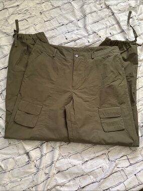Harper Olive Cargo Pants with Flap Pocket Details